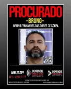 Disque Denúncia emite cartaz de foragido do goleiro Bruno e pede informações sobre paradeiro