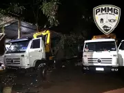 Dois homens são presos por receptação de caminhão roubado em oficina de Montes Claros