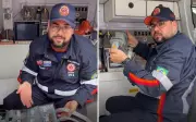 Enfermeiro do Samu viraliza com tour bem-humorado em ambulância de emergência