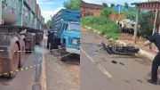Garupa morre após piloto pular de moto e colidir com carreta no Piauí