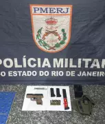 Homem é preso em Cabo Frio com pistola, maconha e macaco sagui mantido irregularmente