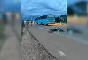 Idoso de 73 anos morre em grave acidente entre ônibus e moto na BR-235 em Pedro Afonso