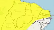 Inmet emite alerta de perigo potencial para chuvas intensas em todo o Piauí