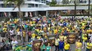 Manifestantes pró-Bolsonaro realizam ato 'Acorda Brasil' em João Pessoa