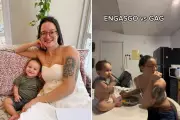 Mãe salva bebê de 7 meses de engasgo com manobra rápida; vídeo viraliza com 13 milhões de visualizações