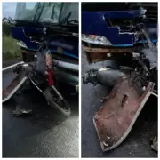 Motociclista de 60 anos morre em colisão frontal com ônibus escolar em Cônego Marinho