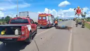 Motociclista perde a vida em colisão frontal com caminhão na BR-020, no Distrito Federal