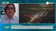 Motor de avião explode durante decolagem em São Paulo; 286 pessoas a bordo escapam ilesas