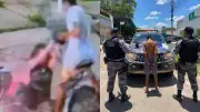 Mulher é derrubada de moto durante assalto violento no Piauí; suspeito confessou crime