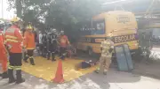 Ônibus escolar colide com passarela no DF e deixa 15 estudantes feridos com fraturas