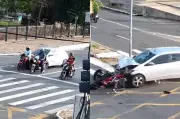 Novo vídeo revela momento fatal de atropelamento e arrastamento de motociclista em Teresina