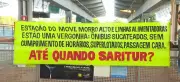 Passageiros protestam contra transporte em Vespasiano e bloqueiam estação
