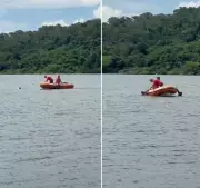 Pescadores do ES são resgatados após quase se afogarem em lagoa de Maricá