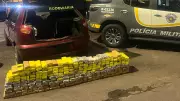 Polícia apreende mais de 220 kg de maconha em carro na SP-300 em Andradina