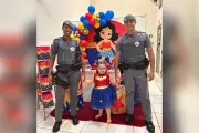 Policiais Militares se tornam super-heróis em festa de aniversário de menina de 4 anos em SP