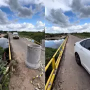 Ponte interditada no RN segue com passagem de veículos, apesar de riscos estruturais