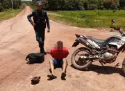 Suspeito de matar cunhado é preso pela PM após fuga em motocicleta no Pará