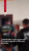 Trabalhador rural é preso em Piraí após agredir filha por semanas em Arrozal
