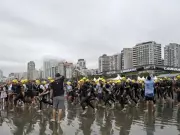 Triathlon Internacional de Santos altera trânsito com bloqueios em vias e rodovia