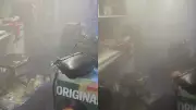 Vídeo de segurança mostra fumaça invadindo loja durante incêndio no Shopping Recife