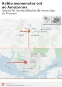 Vídeo registra queda fatal de avião monomotor em Manaus; empresário e piloto morrem