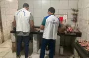 Vigilância Sanitária interdita frigorífico em Maceió e recolhe 90 kg de carne imprópria
