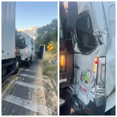 Acidente entre ambulância e carreta na BR-251 mata uma e fere três em Salinas