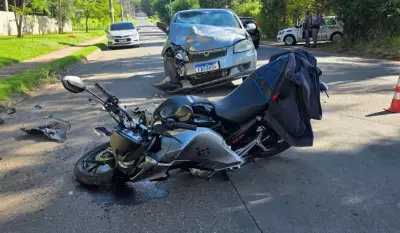 Acidente entre moto e carro em Jaguariúna exige resgate aéreo da Polícia Militar