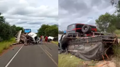 Acidente Grave Entre Caminhões Mata Uma Pessoa na PI-140, no Sul do Piauí
