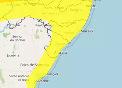 Alagoas em alerta máximo: Inmet prevê chuvas intensas e ventos fortes no feriado de Tiradentes