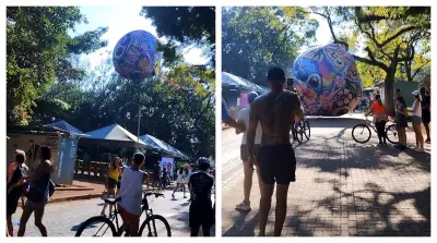 Balão cai dentro do Parque Ibirapuera em São Paulo; prática é crime ambiental
