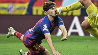 Barcelona vence Atlético de Madrid na Liga dos Campeões com lance violento de Fermín López