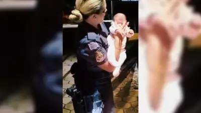 Bebê se engasga com leite materno em Tatuí e é salvo por policial com manobra de Heimlich