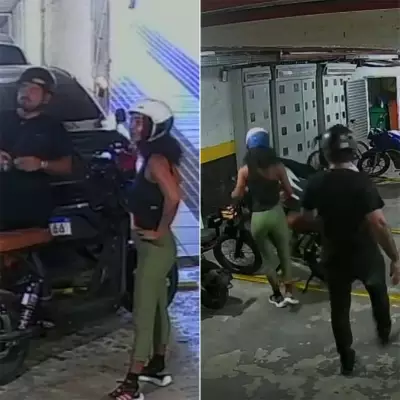 Casal é flagrado em vídeo furtando bicicleta elétrica em garagem na Gávea, Rio