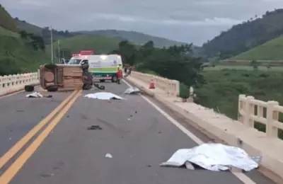 Casal morre em acidente grave na BR-116 em Muriaé; terceira vítima é procurada no rio