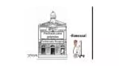 Charge de J. Caesar critica política brasileira em 14 de abril