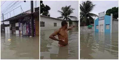 Chuvas intensas causam alagamentos em João Pessoa e Campina Grande
