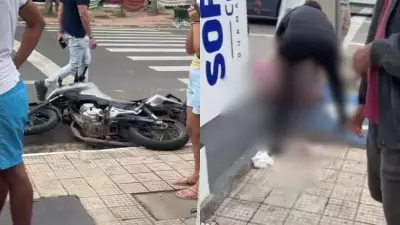 Colisão entre moto e carro deixa homem e mulher feridos na Avenida João XXIII em Teresina
