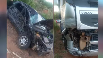 Colisão fatal entre carro e caminhão em Penápolis (SP) deixa duas vítimas mortas