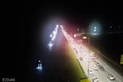 Congestionamentos atingem 23 km em rodovias do litoral de SP antes da Páscoa