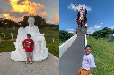 Criança de 5 anos troca Disney por visitar santos gigantes no interior de SP