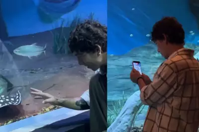 Di Ferrero visita maior aquário de água doce do mundo em Campo Grande