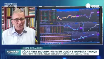 Dólar cai e Ibovespa sobe na abertura da semana; moeda a R$ 4,96