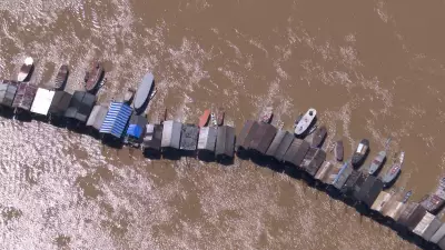 Draga de garimpo afunda no rio Madeira em RO e deixa duas pessoas desaparecidas