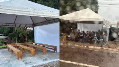 Empresário do Piauí transforma parada de ônibus em abrigo para estudantes