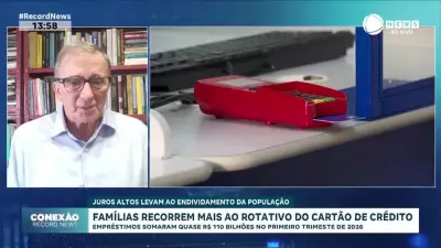 Famílias brasileiras recorrem mais ao rotativo do cartão de crédito