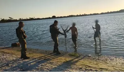Fiscalização apreende redes de pesca ilegais durante defeso na Lagoa de Araruama