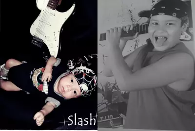 Fãs do Guns N’ Roses batizam filho como Slash e criam história de superação em MS