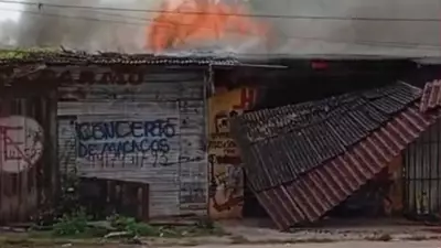 Incêndio em terreno baldio atinge casa abandonada no Pacoval, Zona Norte de Macapá