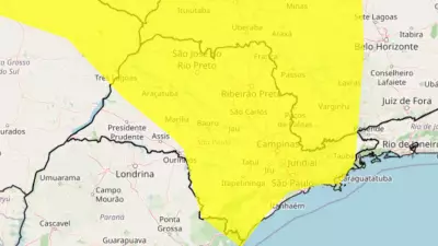 Inmet emite alerta amarelo para chuvas intensas na região de Piracicaba em SP